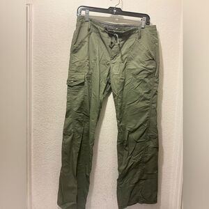 REI Olive Green Cargo Jumpsuit women’s size 10P